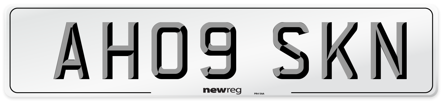 AH09 SKN Number Plate from New Reg